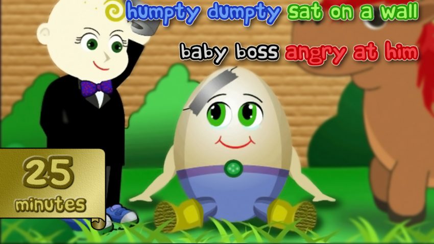 humpty dumpty nursery rhyme video